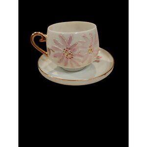 Japanese Litophane tea cup and saucer